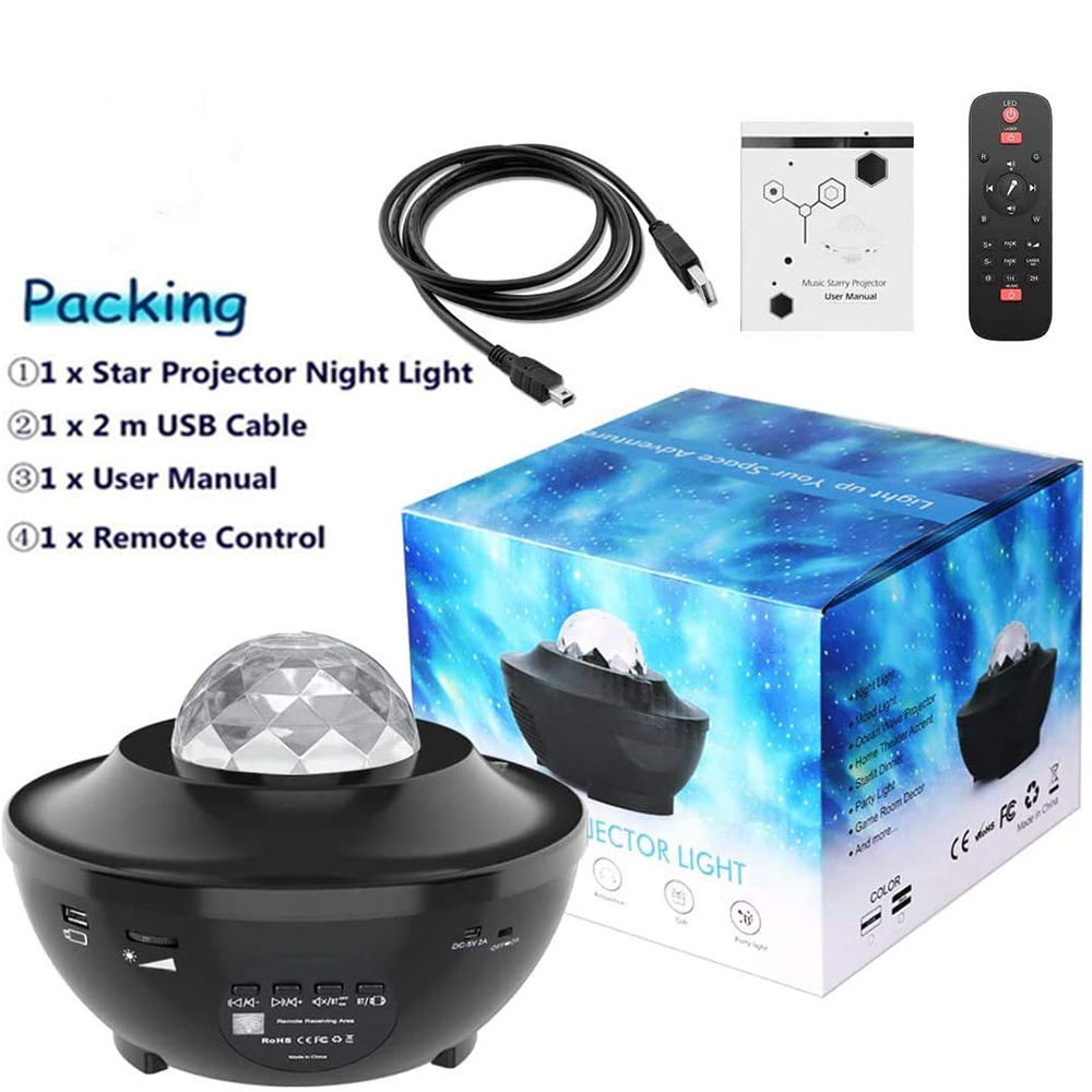 Luminária Led Usb Bluetooth Projetor BL-XK01